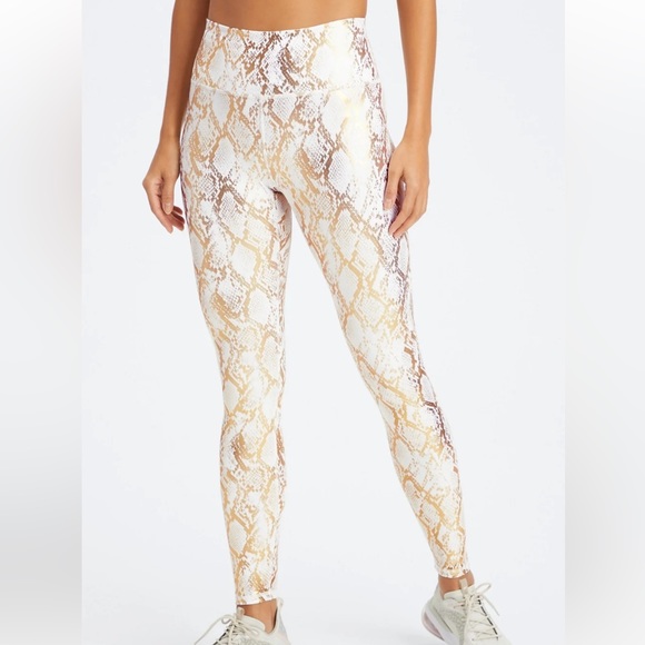 Fabletics | Pants & Jumpsuits | Fabletics New Wtags White And Gold ...